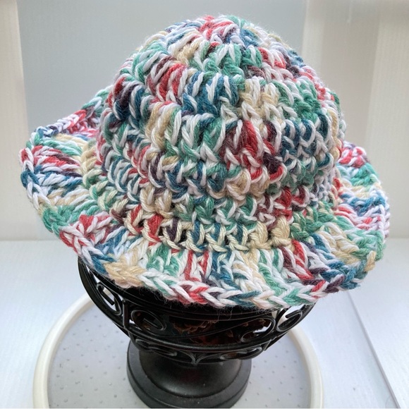 Bucket Hat Handmade Crocheted Toddler Girl - Picture 4 of 12